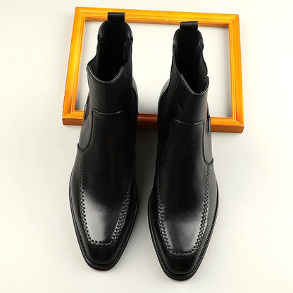 Funki Findz | Boots | Men's Elegant Leather Chelsea Ankle Boots