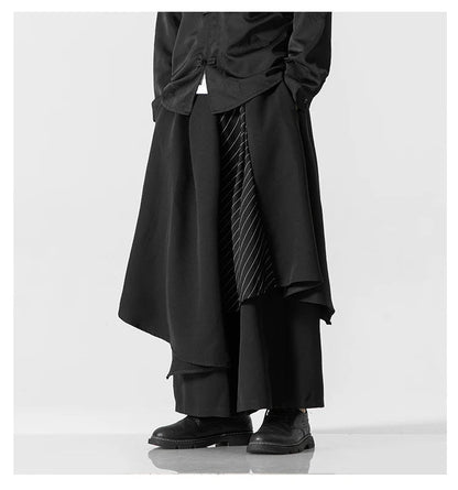 Funki Findz | Skirts | Men's Japanese Style Wide Leg Skirt/Pant