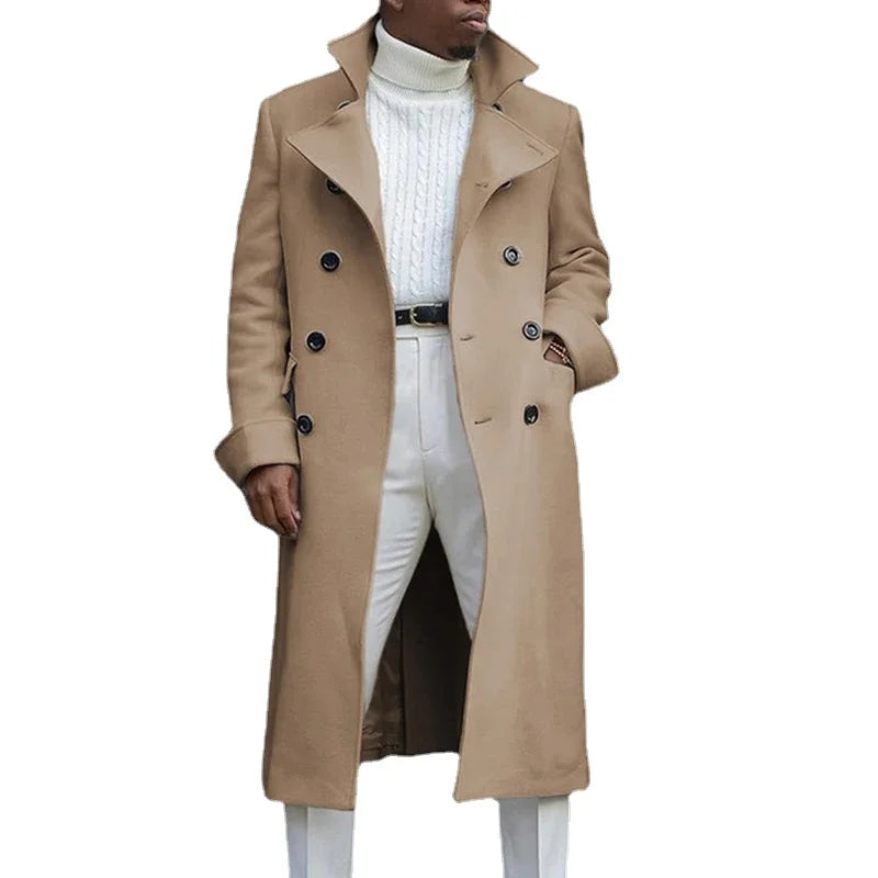 Funki Findz | Jackets | Men's Smart Double Breasted Dress Coat