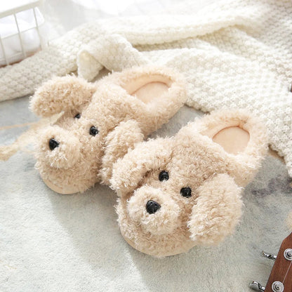 Funki Findz | Shoes | Women's Fluffy Cartoon Dog Fur Slippers