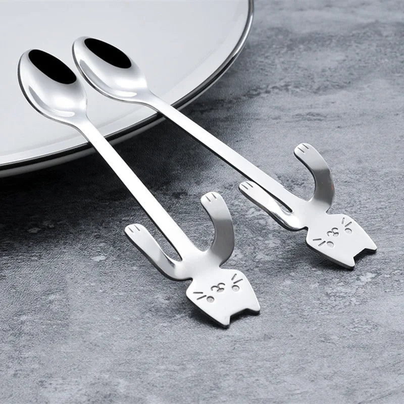 Funki Findz | Spoons | Cat Coffee Spoons | 1 Pcs and 4 Pcs Sets