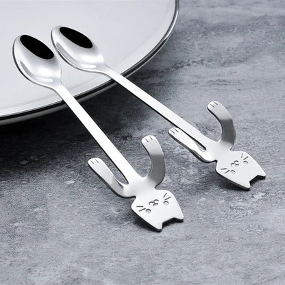 Funki Findz | Spoons | Cat Coffee Spoons | 1 Pcs and 4 Pcs Sets
