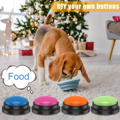 Funki Findz | Pet Toys | Recordable Button Learning Aid for Kids, Pets