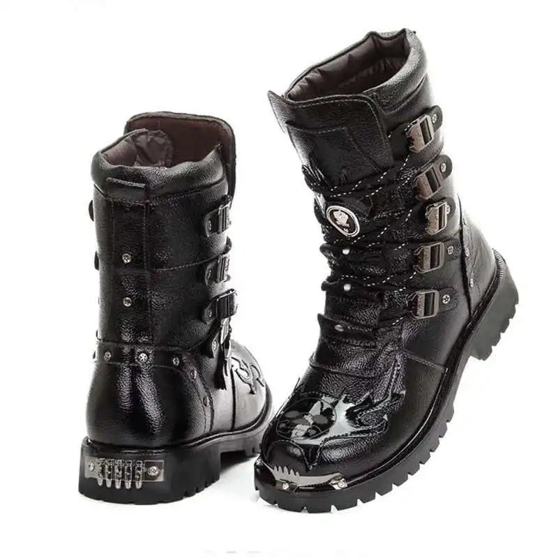Funki Findz | Boots | Men's Genuine Leather Motorcycle Boots