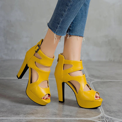 Funki Findz | Shoes | Women's Block Heeled Platform Sandals
