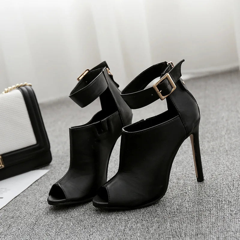 Funki Findz | Shoes | Women's High Buckle Strap Stiletto Sandal