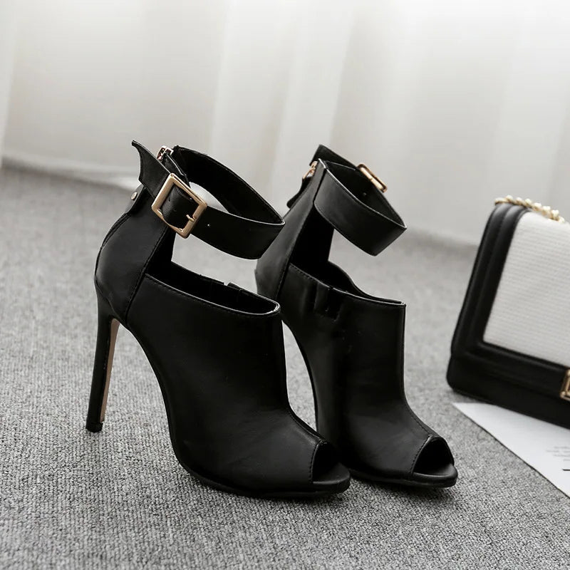 Funki Findz | Shoes | Women's High Buckle Strap Stiletto Sandal