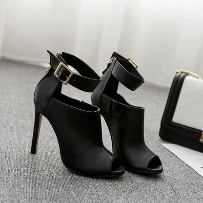 Funki Findz | Shoes | Women's High Buckle Strap Stiletto Sandal