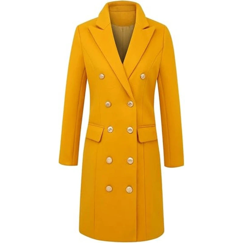 Funki Findz | Jackets | Women's Military Style Buttoned Overcoat