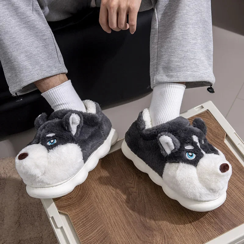 Funki Findz | Shoes | Women's Cute Alaskan Dog Warm Slippers