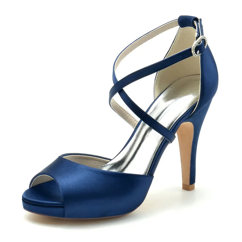 Funki Findz | Shoes | Women's Open Toe Cross Strap Stilettos