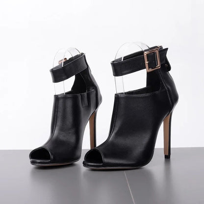 Funki Findz | Shoes | Women's High Buckle Strap Stiletto Sandal