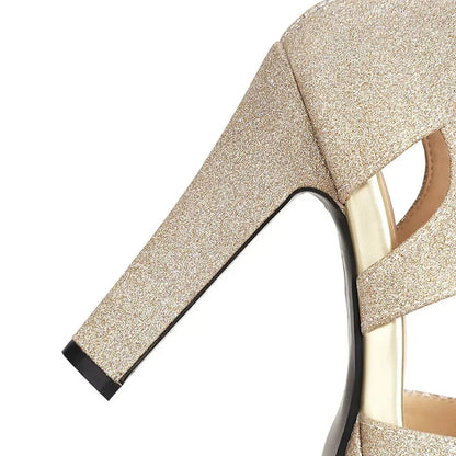 Funki Findz | Shoes | Women's Shimmery High Platform Sandals