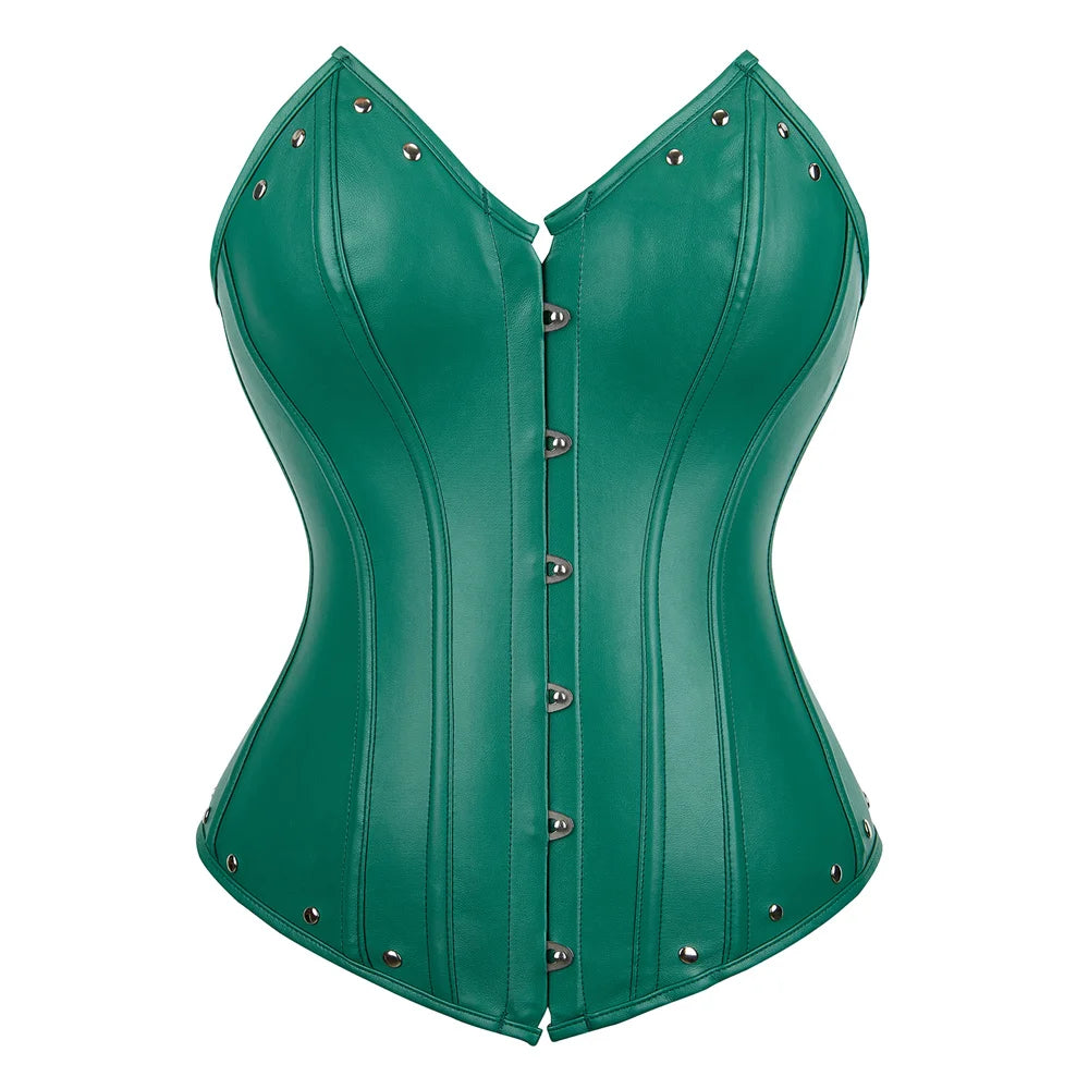 Funki Findz | Lingerie | Women's Faux Leather Fitted Corset
