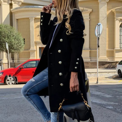 Funki Findz | Jackets | Women's Military Style Buttoned Overcoat