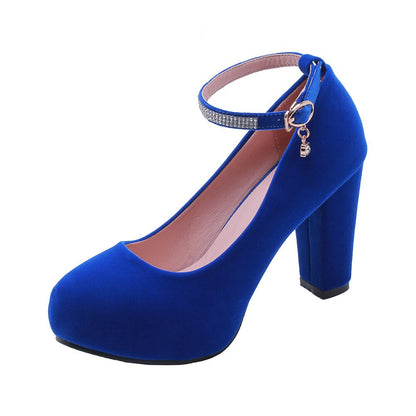 Funki Findz | Shoes | Women's Velvet Flock Platform Mary Janes