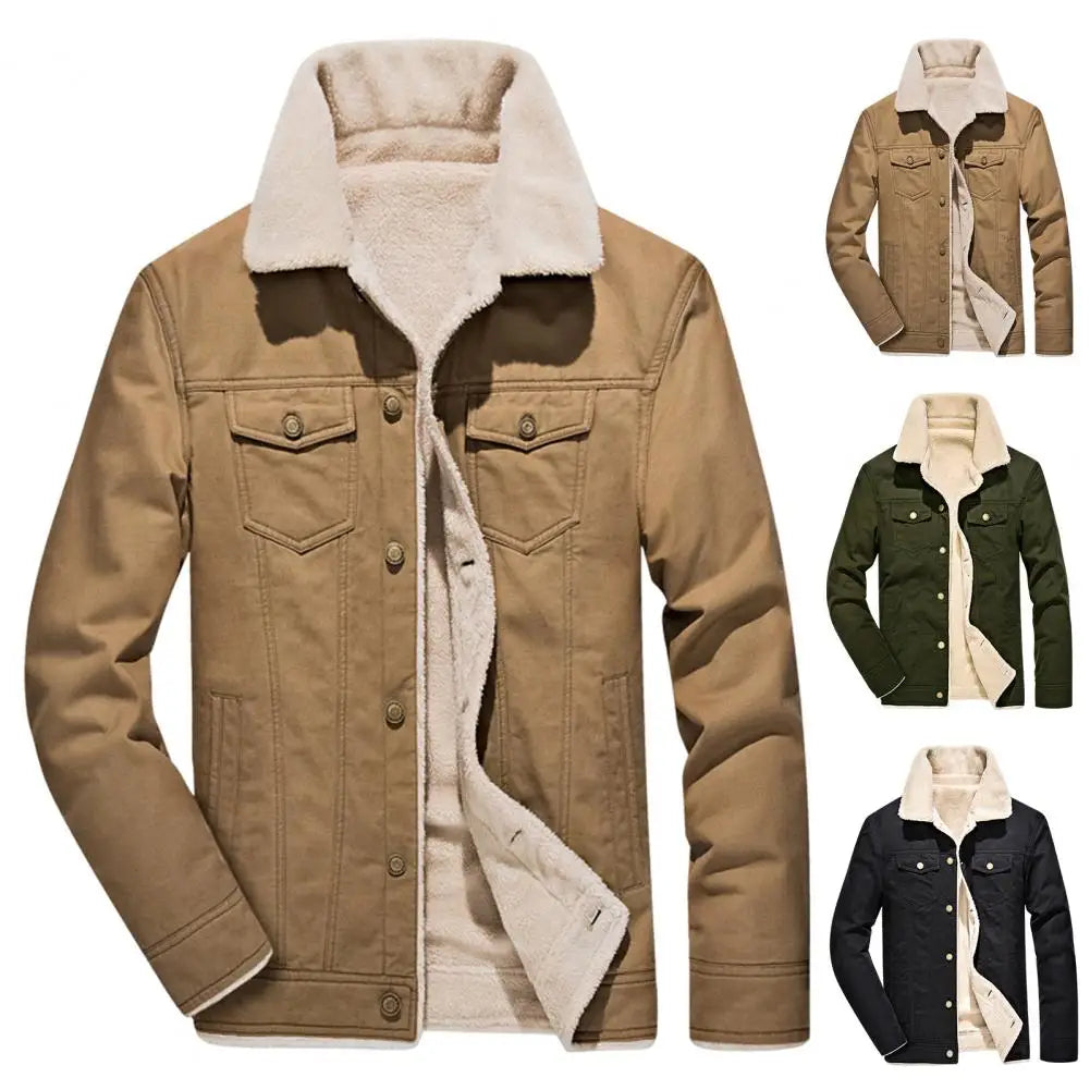 Funki Findz | Jackets | Men's Washed Thick Fleecy Winter Jacket