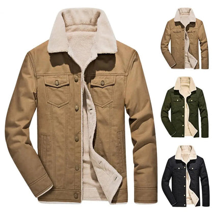Funki Findz | Jackets | Men's Washed Thick Fleecy Winter Jacket