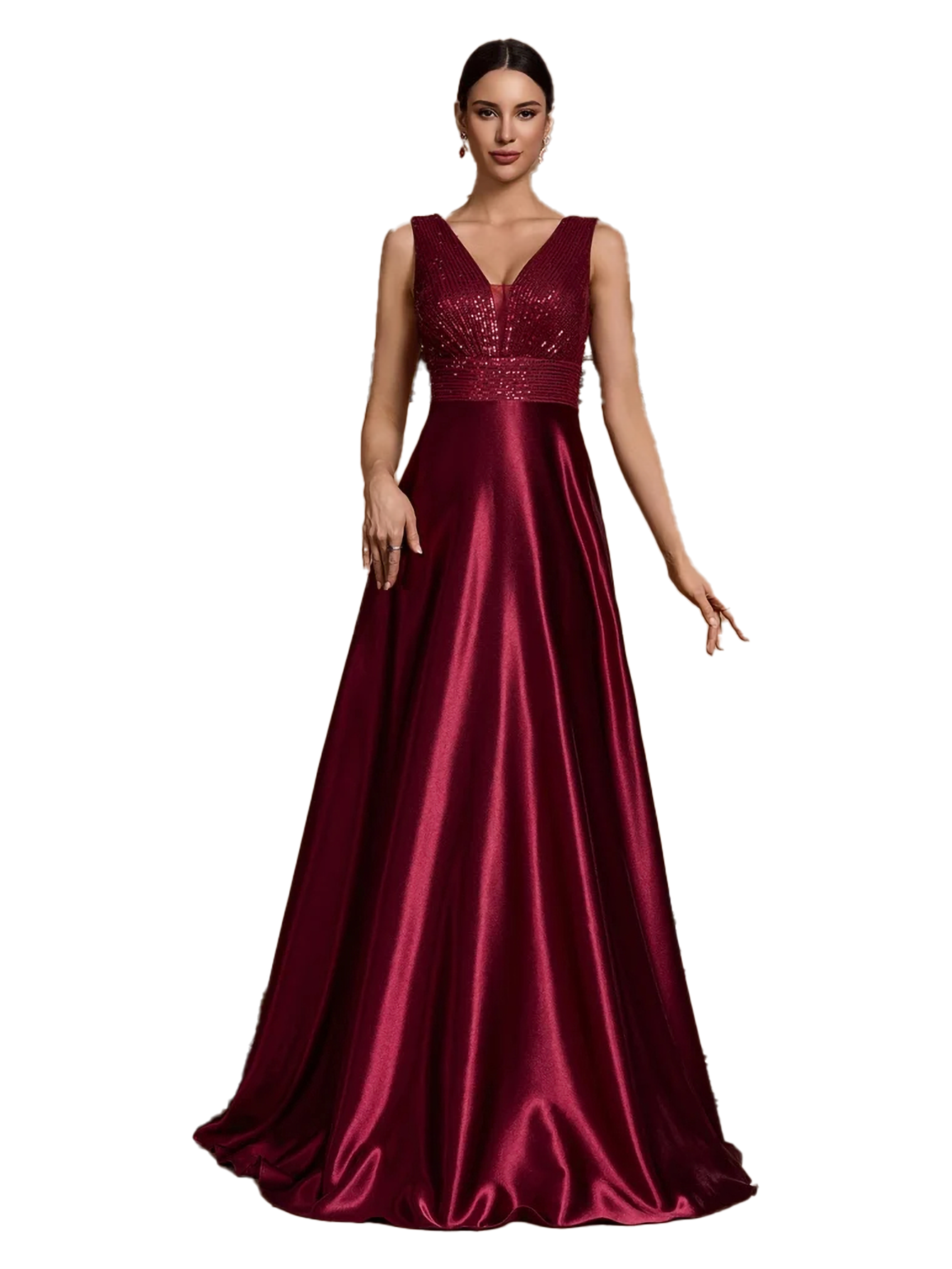 Funki Findz | Dresses | Women's Elegant Satin Sequin Dresses
