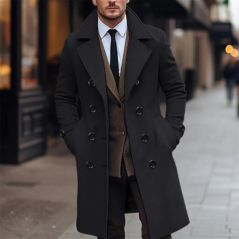 Funki Findz | Jackets | Men's Large Button Business Overcoat