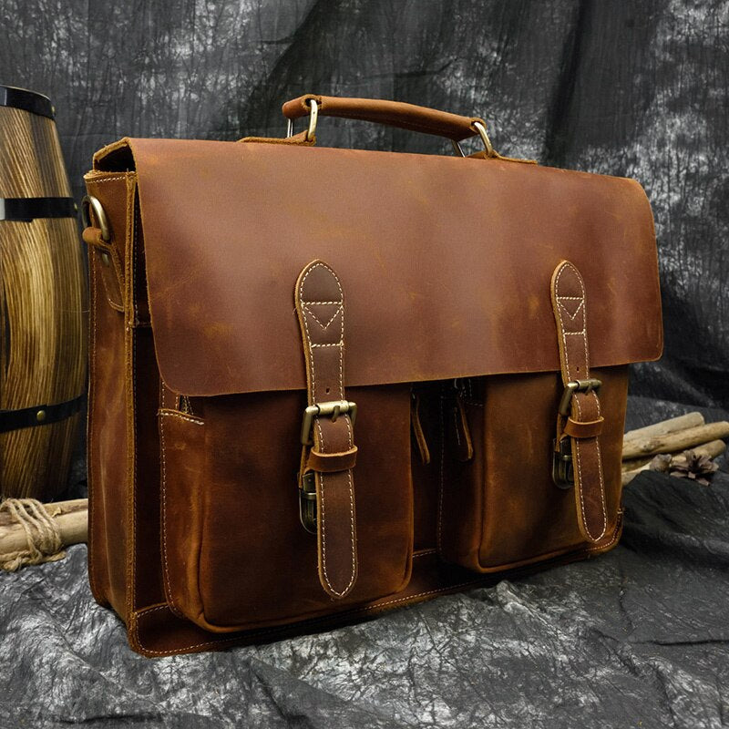 Funki Findz | Bags | Messenger Bags | Men's Leather Laptop Bag