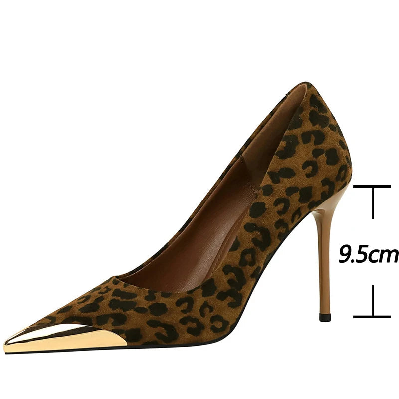 Funki Findz | Shoes | Women's Leopard Print Stilettos Metal Heel
