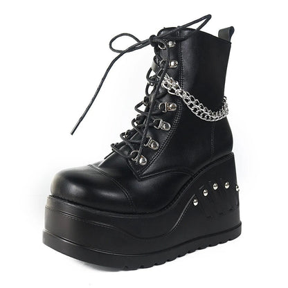 Funki Findz | Boots | Women's Gothic Punk Platform Ankle Boots