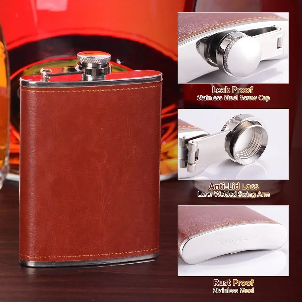 Funki Findz | Hip Flasks | Hip Flask Drink Gift Box Sets 6oz-8oz