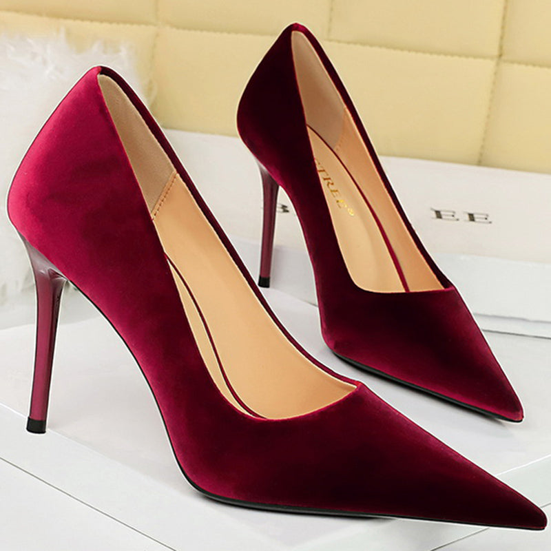 Funki Findz | Shoes | Women's Suede Fashion High Heel Stiletto