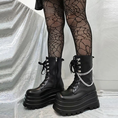Funki Findz | Boots | Women's Gothic Punk Retro Biker Boots