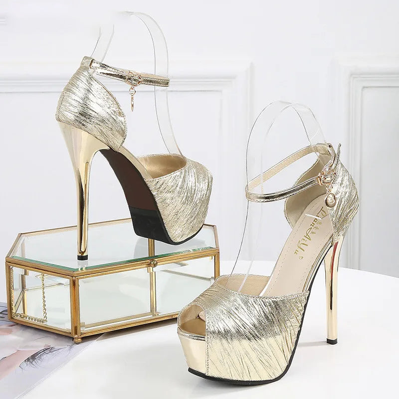 Funki Findz | Shoes | Women's Super High Bling Party Platforms