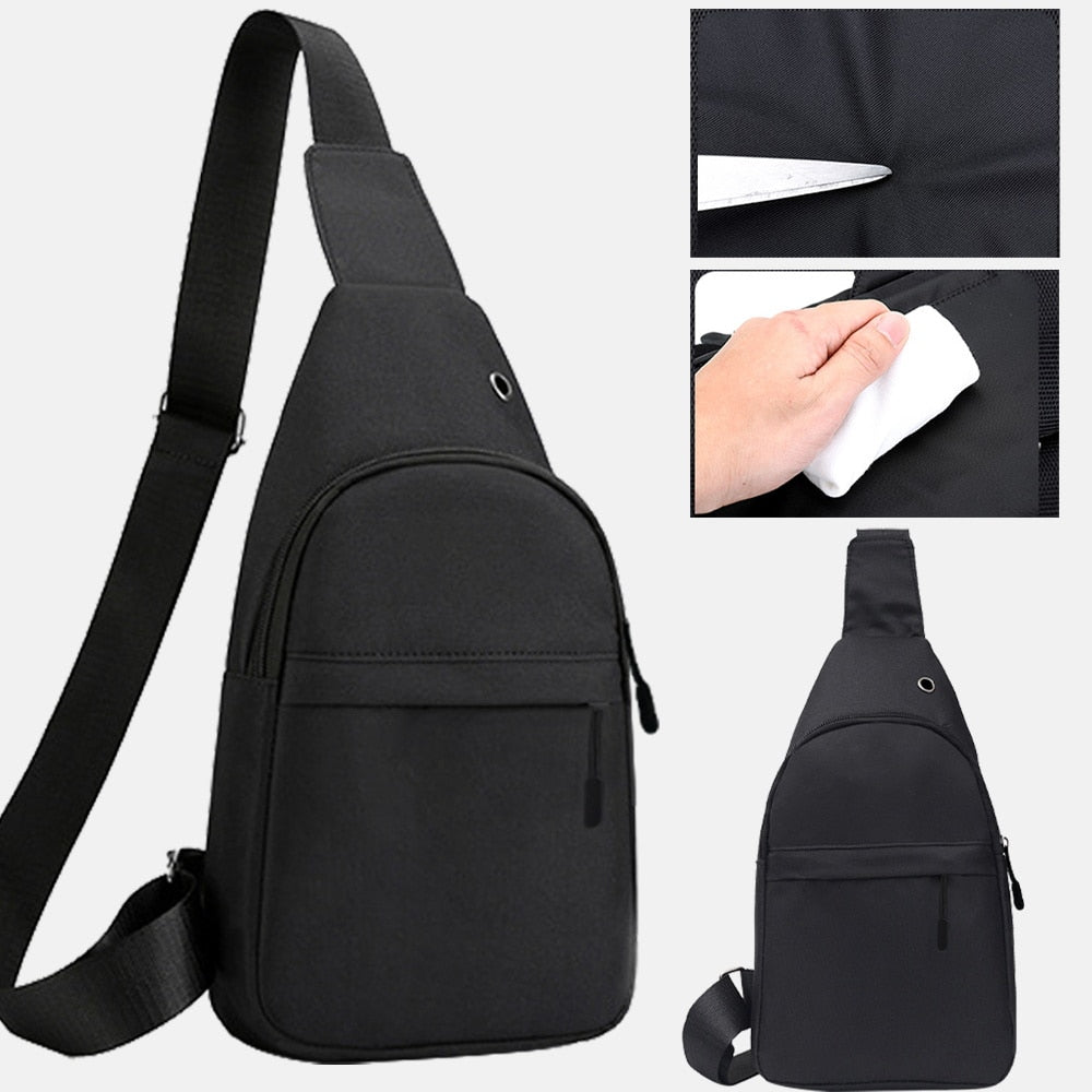 Funki Findz | Bags | Canvas Multi Pocket Crossbody Chest Bag