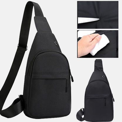 Funki Findz | Bags | Canvas Multi Pocket Crossbody Chest Bag