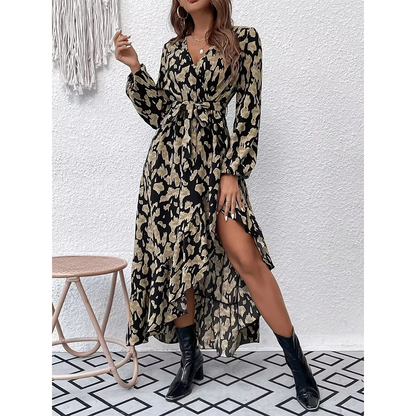 Funki Findz | Dresses | Women's Leopard Print Long  Dress