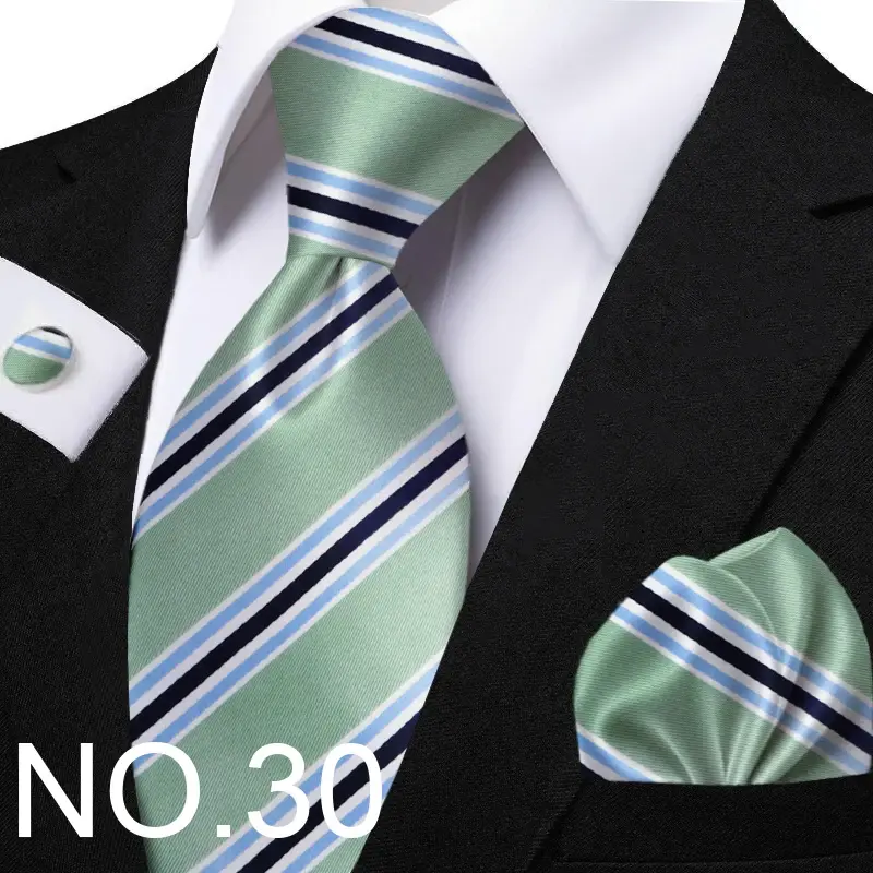 Funki Findz | Neckties | Men's Classic Striped Jacquard Tie Set