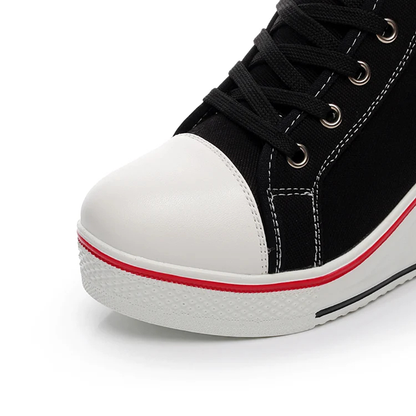 Funki Findz | Boots | Women's Canvas Elevator Platform Sneaker