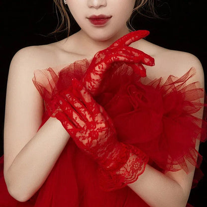 Funki Findz | Gloves | Women's Gothic Fingerless Lace Gloves