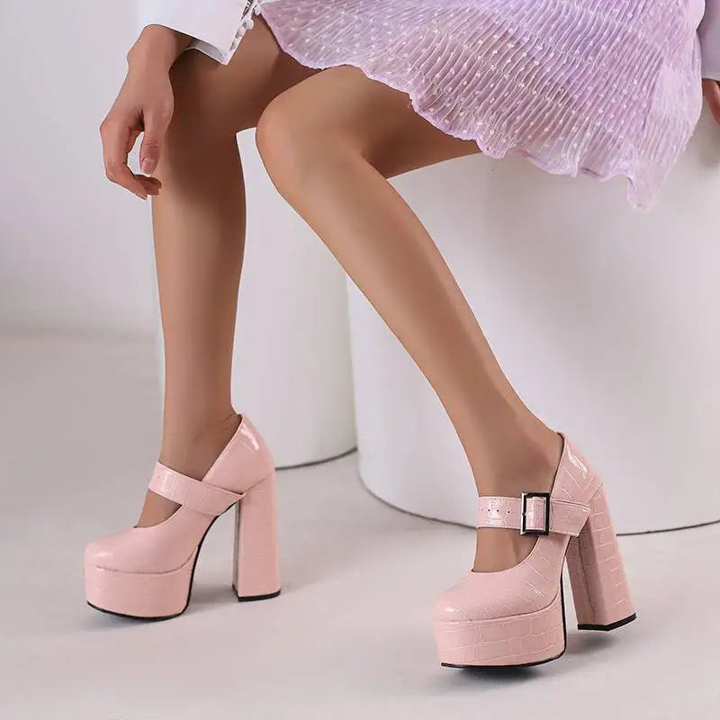 Funki Findz | Shoes | Women's Super-High Mary Jane Platforms