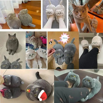 Funki Findz | Shoes | Women's Soft Cat Hug Slippers