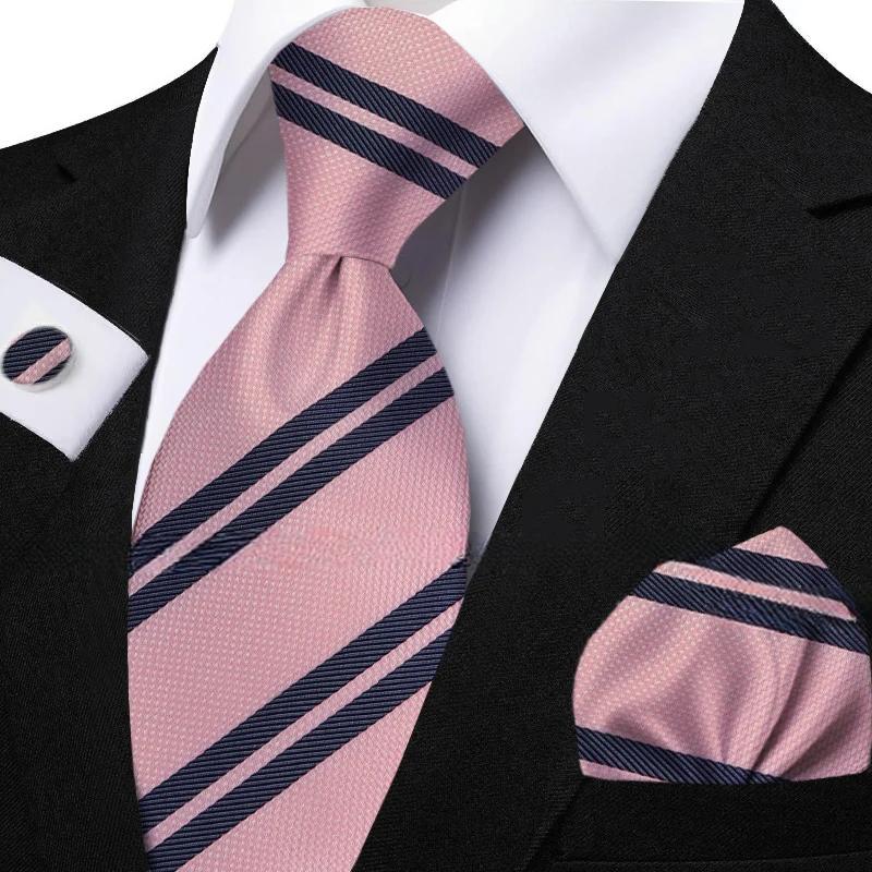 Funki Findz | Neckties | Men's Classic Striped Jacquard Tie Set