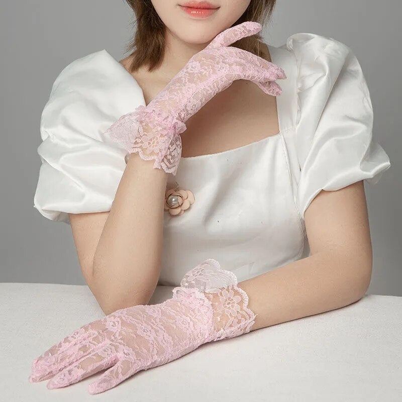 Funki Findz | Gloves | Women's Gothic Fingerless Lace Gloves