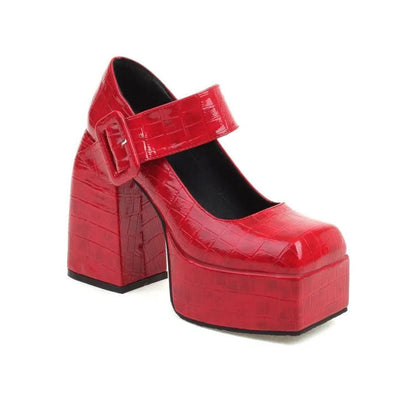 Funki Findz | Shoes | Women's Stone Pattern High-Heel Platform