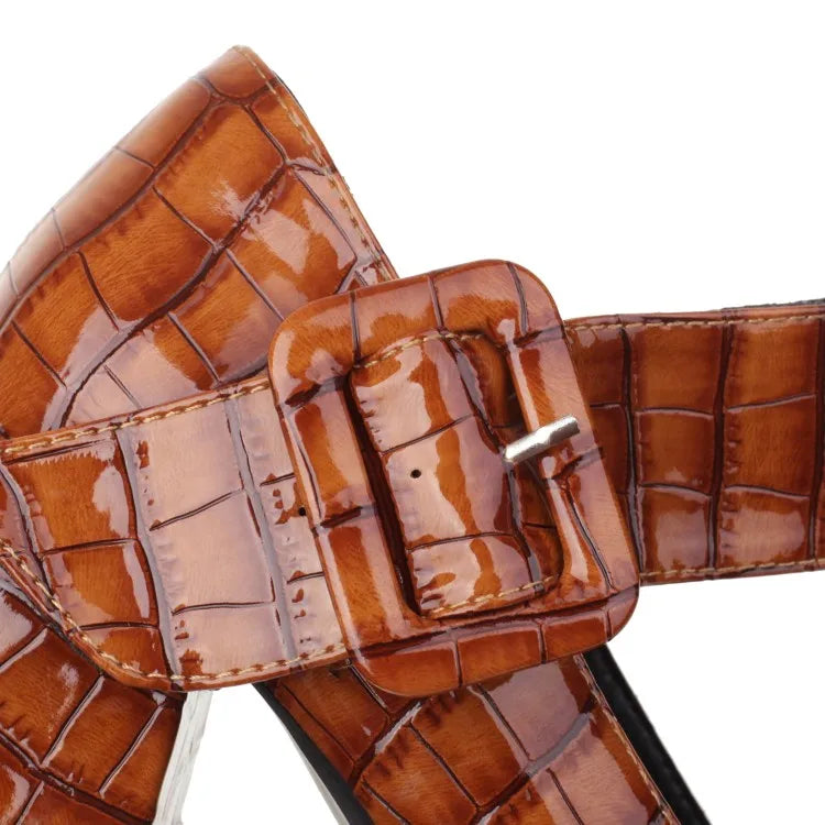 Funki Findz | Shoes | Women's Stone Pattern High-Heel Platform