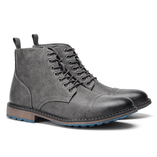 Funki Findz | Boots | Men's Faux Leather Smart Dress Boots