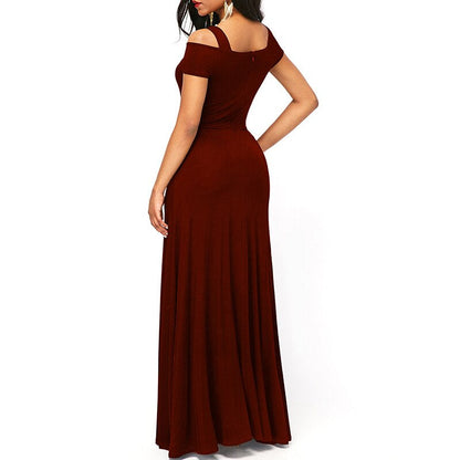 Funki Findz | Dresses | Women's Off Shoulder Long Slim Dress