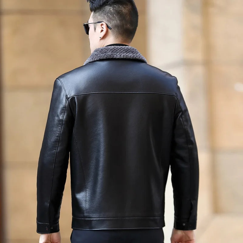 Funki Findz | Jackets | Men's Leather Fleece Lined Short Jackets