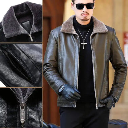Funki Findz | Jackets | Men's Luxury Faux Leather Winter Jacket
