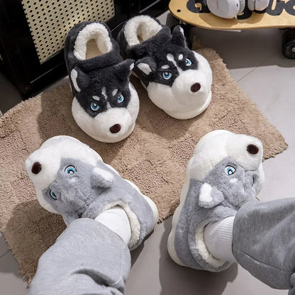 Funki Findz | Shoes | Women's Cute Alaskan Dog Warm Slippers