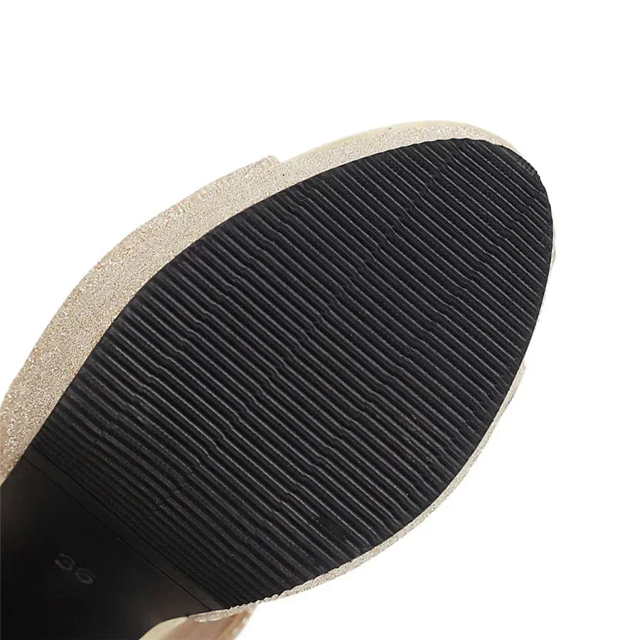 Funki Findz | Shoes | Women's Shimmery High Platform Sandals