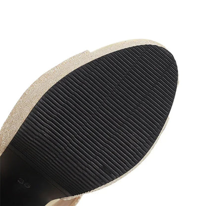 Funki Findz | Shoes | Women's Shimmery High Platform Sandals
